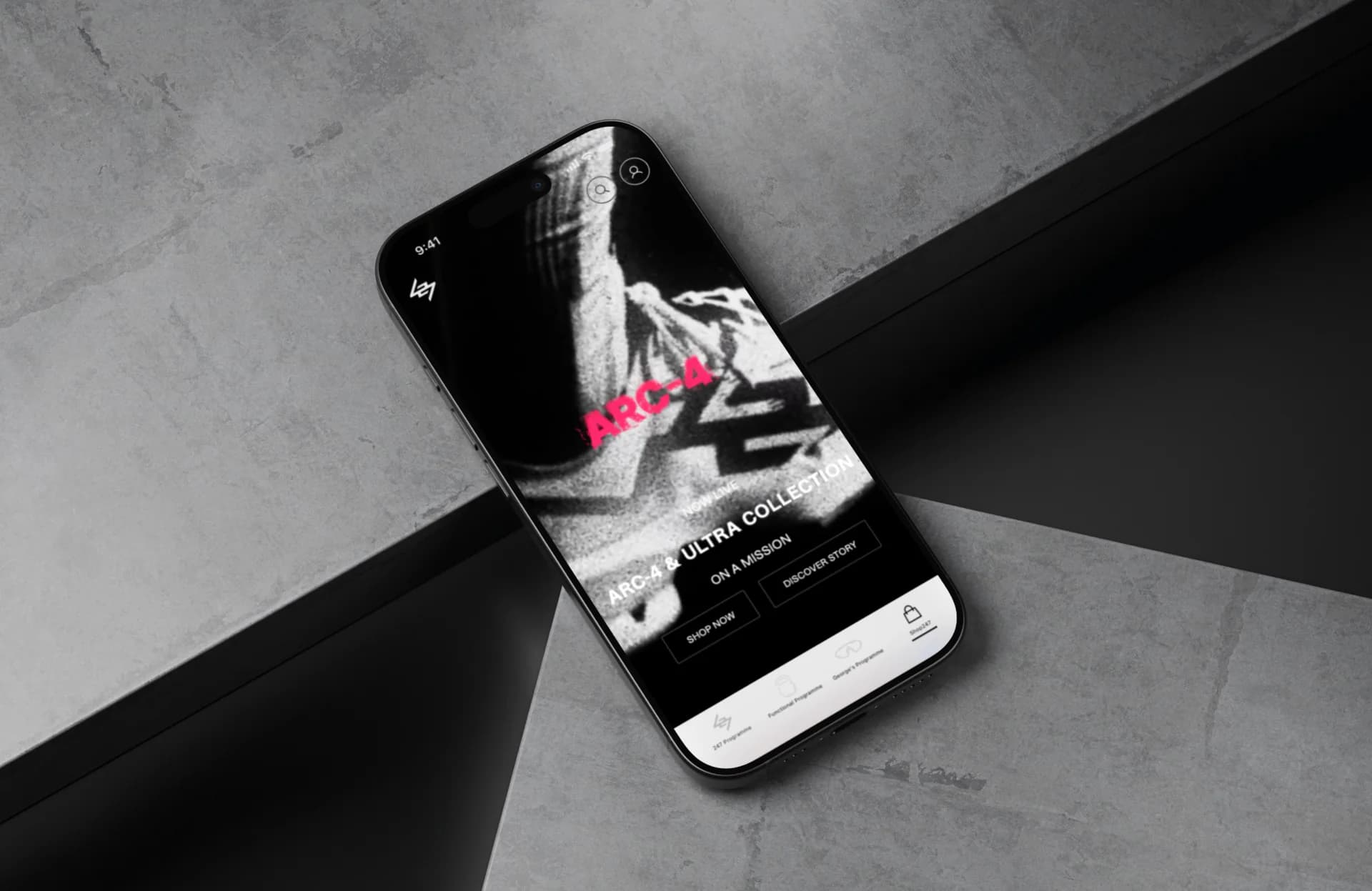 The 247 app on a phone