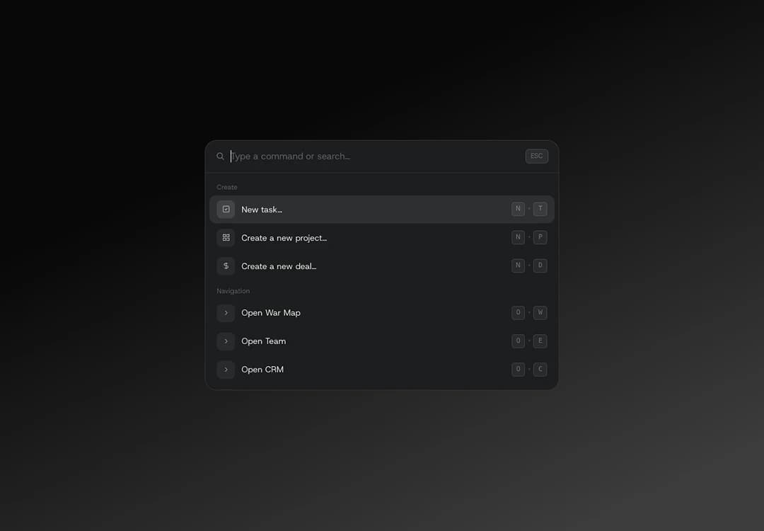 Kyo's command menu